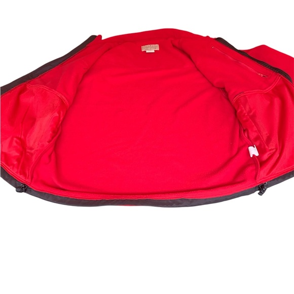 Men's Red and Gray Performance Jacket - Picture 3 of 6